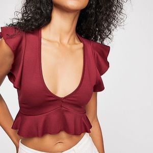 Free People Intimately Ruffle Bra Top